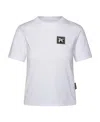 Palm Angels Logo Print Cotton T-shirt In White