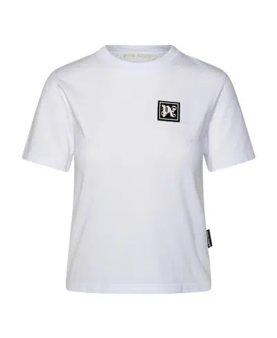 PALM ANGELS PALM ANGELS LOGO PATCH CREWNECK T-SHIRT