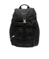 Palm Angels Logo Patch Foldover Top Backpack In Black