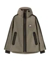 Palm Angels Reflective Hooded Ski Jacket In Green