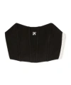 Palm Angels Logo Pattern Corset In Black
