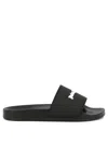 Palm Angels Black Logo Pool Slides