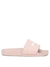 Palm Angels Pink Monogram Pool Slides