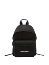 Palm Angels Versatile Backpack Featuring Adjustable Elements In Black
