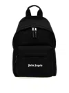 Palm Angels Logo Embroidered Zipped Backpack In White