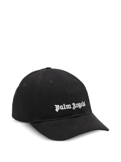 Palm Angels Kids' Logo-print Baseball Cap In Black