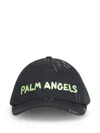Palm Angels Logo Cap In Black