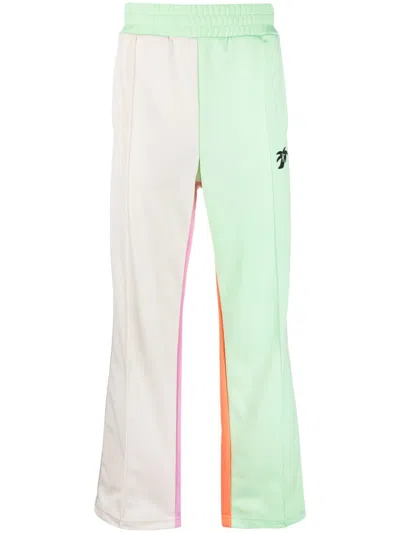 Palm Angels Logo Colorblocked Track Pants In Multicoloured