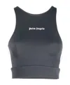 Palm Angels Logo-print Compression Top In Black