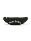 Palm Angels Logo-print Cotton Belt Bag In Black