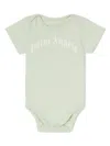 Palm Angels Logo-print Cotton Bodies (set Of Three) In Blue