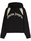 Palm Angels Logo-print Cotton Hoodie In Black