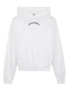 Palm Angels Cotton Hooded Sweatshirt Kangaroo Pocket In Neutral