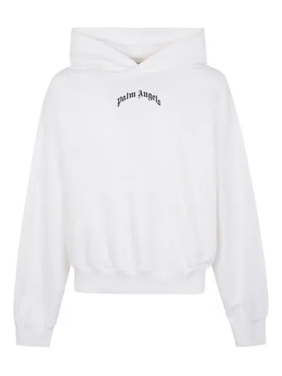PALM ANGELS LOGO-PRINT COTTON HOODIE