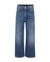 Palm Angels Logo-print Cotton Jeans In Blue