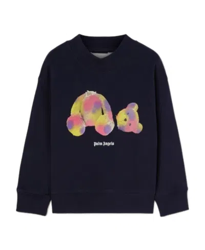 Palm Angels Logo-print Cotton Jumper In Black