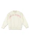 Palm Angels Logo Fleece In 0430 0430 Butter Pink