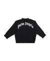 Palm Angels Logo-print Cotton Sweatshirt In Black