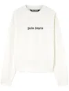 Palm Angels Classic Logo Sweater In Weiss