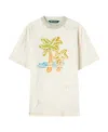 Palm Angels Logo-print Cotton T-shirt In White
