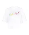 Palm Angels Logo-print Short-sleeve T-shirt In White