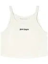 Palm Angels Embroidered Logo Crop Top With In 白色
