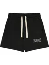 Palm Angels Logo-print Cotton Track Shorts In Black