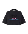 Palm Angels Logo-print Cropped T-shirt