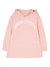 Palm Angels Logo-print Hoodie In Pink