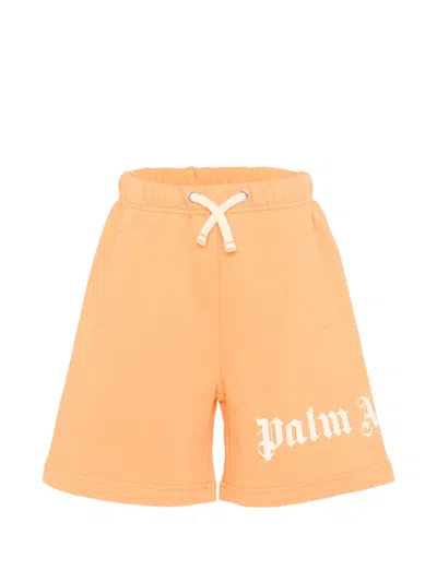Palm Angels Kids' Logo-print Drawstring Shorts In Pattern