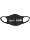 Palm Angels Logo Print Face Mask In Black