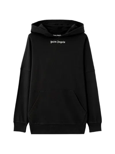 Palm Angels Classic Logo Over Hoodie In Black