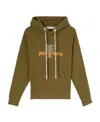 Palm Angels Logo-print Hoodie In Brown