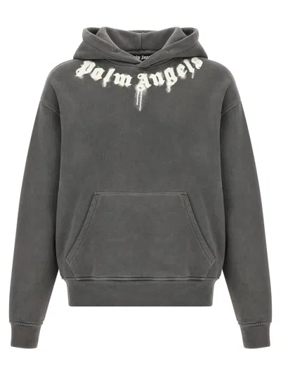 PALM ANGELS LOGO PRINT HOODIE