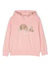 Palm Angels Logo-print Hoodie In Pink