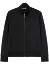 Palm Angels Classic Logo Tech Zip Track Jacket In Black