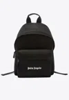 Palm Angels Versatile Backpack Featuring Adjustable Elements In Black