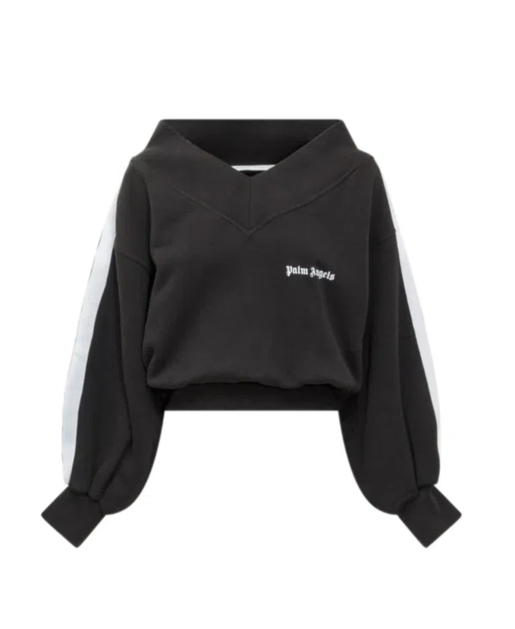 アウターその他 PALM ANGELS Women Outer PWEA127S25FAB001 1003 BLACK OFF WHIT NEOPRENE TRACK JACKET in BLACK - OFF WHITE for Women | Palm