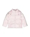 Palm Angels Logo-print Quilted Hooded Jacket In Pink
