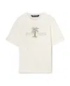 Palm Angels Logo-print Short-sleeve T-shirt In White