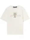Palm Angels Logo-print Short-sleeve T-shirt In White