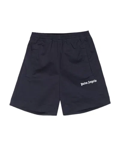 Palm Angels Logo-print Shorts In Black