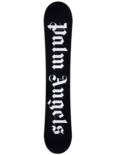 Palm Angels Logo-print Two-tone Ski Board In Schwarz