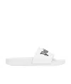 Palm Angels Slides Sandals With Print In White