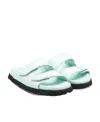 Palm Angels Logo-print Slip-on Sandals In Blue