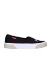 Palm Angels Logo-print Slip-on Sneakers In Black