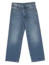 Palm Angels Logo-print Cotton Jeans In Blue