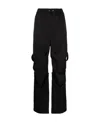 Palm Angels Logo-print Straight-leg Trousers In Black