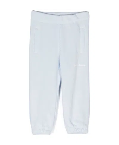 Palm Angels Logo Print Sweatpants In White