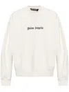 Palm Angels Classic Logo Sweater In Neutral